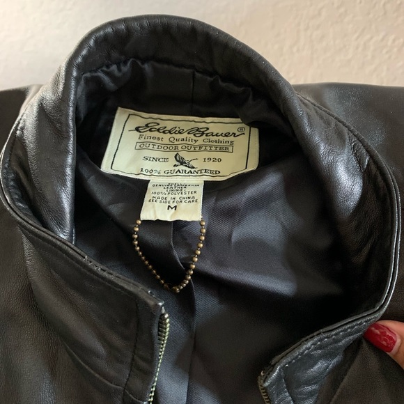 Eddie Bauer Lambskin Jacket womens size Medium - Picture 2 of 2